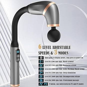 U-Shaped Body Massager – 4 Massage Heads & 5 Speed Levels