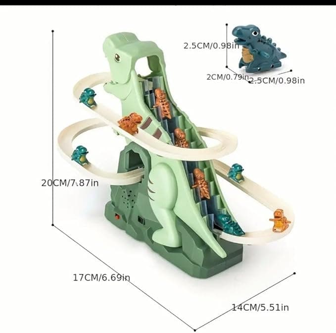 🦖 Dinosaur Chasing Race Track Slide Game